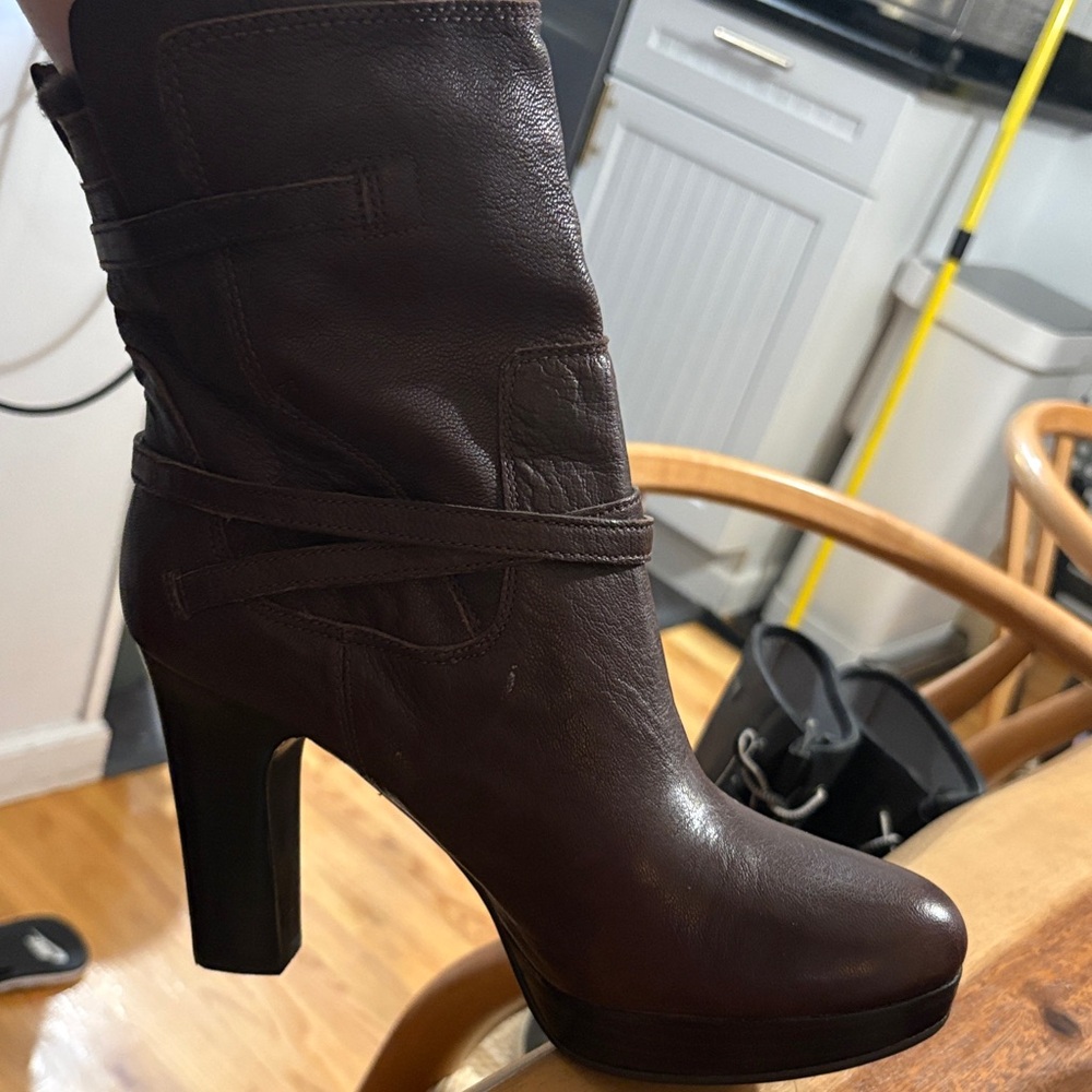 UGG Dark Brown Heeled Boots